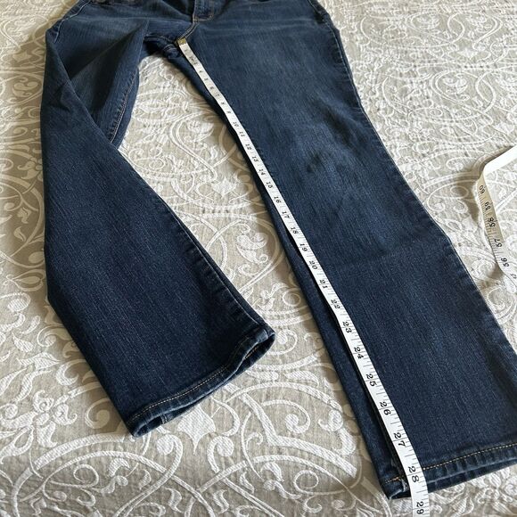 Old Navy Jeans Women 6 Short Blue Curvy Profile Mid Rise MediumWash Preppy Comfy - Picture 7 of 15